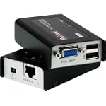 Aten CE100, Negro, USB, VGA