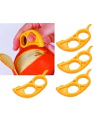 Kitchen: 4 pack! Citrus Peeler - EZpeel - Easy to Use & Fast for Orange Lemon Lime & More! - RawNori