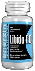 Libido-E10 - 90 Capsules Scientifically Formulated Male Erectile Erection SEXUAL POWER