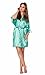 Satin kimono bridesmaids robe