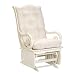 Brooks Furniture Sleigh Glider- Antique White/ Shell