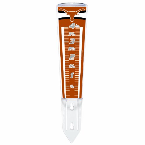NCAA Texas Longhorns Rain Gauge Home Garden Decor Gauges