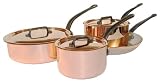 Review Mauviel  / Mauviel Cuprinox M'Heritage 2.5mm cast iron hdl. 7 pc. set
