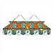 Imperial Miami Dolphins Licensed 40-Inch Rectangular Stained Glass Billiard Table Light