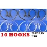 Bluetooth Fixer Tm> 10 Pc Ear Hook Loop Clip Replacement Bluetooth Stabilizer (5-blk, 5-clr) Compatible with These Models Only: Motorola H270 371 375 385 390 560 620 680 681 685 690 695 780 790 12 15 Hk 100 Hk 200. Samsung Wep 480 490 650 750 850 870 3500 Lg-hbm 210 230 235 520 570 730 750 760 770 800 Plantronics 925 975 M100. Spare Disposable Plastic Earhook. NOT Original