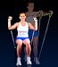 Fit Cord Resistance Band VERY HEAVY With Door Attachment PADDED HANDLES, NYLON SAFETY...
