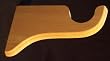Support Bracket Unfinish for a 2" dowel rod - 1/pack [CAPITOL CITY LUMBER]