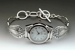 Silver Spoon Sterling Silver Camellia Ladies MOP Watch Unique