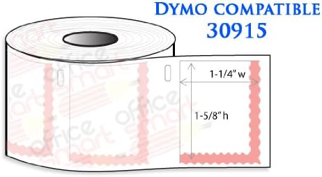 2800 (4 rolls) DYMO 30915 LabelWriter Postage Label, DYMO Stamps, 1-5/8" x 1-1/4" for DYMO LabelWriters 400 450 Twin Turbo Duo SE450, 4XL Printer