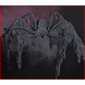 Halloween decoration - Giant Creepy Cloth Spider - extends 4 feet