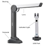 Eloam High Speed Portable A4 Sized Doc Scanner & Visual Presenter S200, 2 Mega Pixels