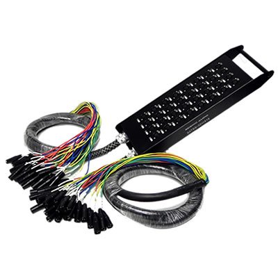 New 32 Channel XLR Send Splitter Snake Cable with Box - Two Trunks 15' Fantails Each - Pro Audio Stage, Studio, Road Split Y Extension Cables