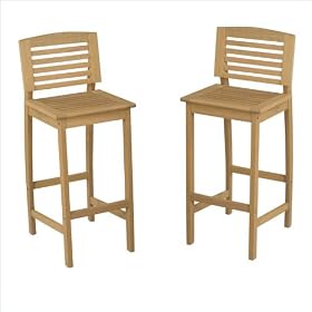 Home Styles Bali Hai Bar Stool in Natural by Home Styles