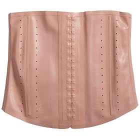 Squeem Magical Lingerie Shapewear, High Compression, Latex, Waist Cincher, Mens, Nude