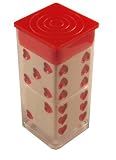 Set of 2 Dices Sweetheart 25mm - White & Red