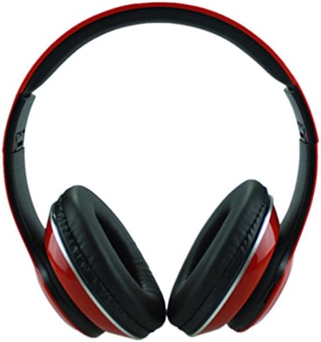 Flylion® Portable Adjustable Over Ear 3D Stereo Sports Earphone Noise Cancelling Surround Sound Enhanced Bass Vibration (D15 Style -Red)