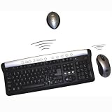 104KEYS USB Rf Multimedia Keyboard with Mouse Blk/silver