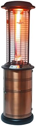Lava Heat Italia Patio Heater Milano Propane, 36,000 BTU, Brushed Copper