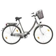 Texo Damen City Fahrrad, 3 Gang, R�cktrittbremsnabe, gefedert mit Korb, Reifengr��e: 26 Zoll (66 cm)