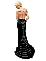 Satin Sweetheart Spaghetti Strap Gathered Beaded Slit Open-Back  Natural   Waistline General Print Homecoming Dress/Prom Dress  With Rhinestones