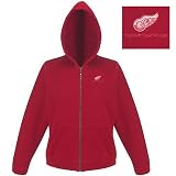 Detroit Red Wings NHL Hoody Zip Sweatshirt For Women (Dk Red)