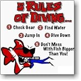 Bob the Fish T-Shirt: 5 Rules of Diving