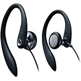 Philips SHS3200BK/37 Flexible Earhook Headphones, Black