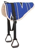Southwest Design Bareback Pad w/ Stirrups - Assorted Teal No Color Choice - One Size Adult