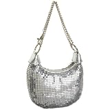 Prezzo Metal Mesh Chain Shoulder Bag