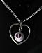 Minnesota Twins Necklace w/ Baseball in Heart Charm