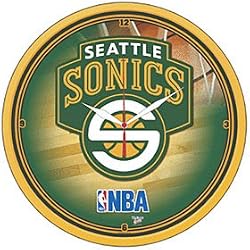 Seattle Sonics Wall Clock - Basketball Sports Merchandise