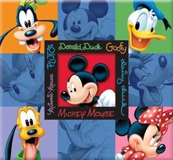 Disney Embossed Postbound Album 12"X12"-Mickey & Friends
