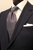 ２０１２春夏モデルＥｒｍｅｎｅｇｉｌｄｏ　Ｚｅｇｎａ（エルメネジルド　ゼニア）　クチュールコレクション　ネクタイ　ネイビー×ボルドーシルバー小紋[ze-091] モデルコレクション