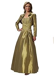 Strapless  Full-Skirt Taffeta Pleated Beaded Long Sleeves  Ball Gown  Dress