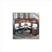 Bush Furniture Series A Hansen Cherry Corner Office Desk Cubicle Set