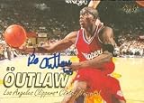 Charles Bo Outlaw Autographed/Hand Signed Basketball Card (Los Angeles Clippers) 1997 Fleer #45