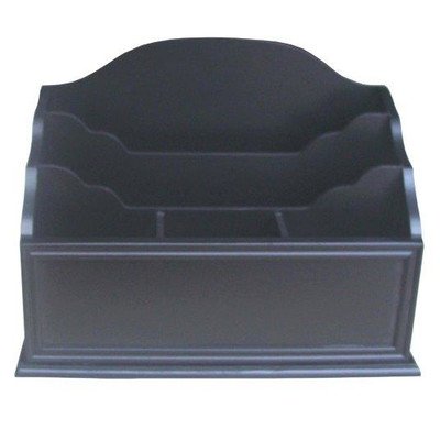 5 Section Desk Letter Holder Finish: Black