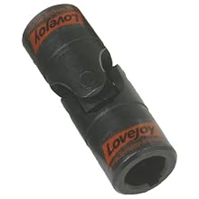Lovejoy Size D2B Universal Joint, 1/4" Round Bore Bore and 1/4" Round Bore, No Keyway, No Setscrew, 0.50" OD, 2.00" OL