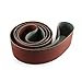 Red Label Abrasives 2 X 42 Inch 220 Grit Flexible Aluminum Oxide Multipurpose Sanding Belts for Woodworking, Leather, Rubber, Plastics, & Light Metal Working - Sand Paper Belt 6 Pack
