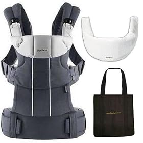 Baby Bjorn 095038US Comfort Carrier with Bib and carry Tote Bag - Anthracite