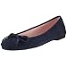 Pretty Ballerinas 38204, Damen Ballerinas, EU 39.5, blau, (ANGELIS SADIE - VELOURLEDER DUNKEL BLAU)