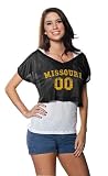 Missouri Tigers Women's Black Cropped Top Mesh Jersey