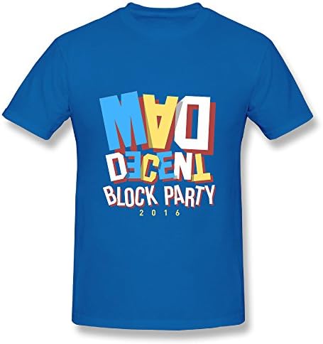 Mad Decent Block Party Tour 2016 RoyalBlue T Shirt For Men