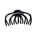 Caravan Hump Hair Claw Will Gather All Your Hair In These Large Wavy Teeth In Black