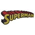 Superman 7,5 cm * 3,3 cm AUFN�HER APPLIKATION B�GELBILD Superheld Comic Clark Kent Patch Man Super M�nner Science Fiction Logo Zeichen Emblem Orden Flicken