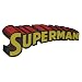 Superman 7,5 cm * 3,3 cm AUFN�HER APPLIKATION B�GELBILD Superheld Comic Clark Kent Patch Man Super M�nner Science Fiction Logo Zeichen Emblem Orden Flicken
