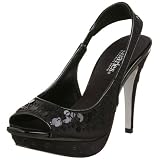 Charles by Charles David Womens Spangle Peep Toe Slingback