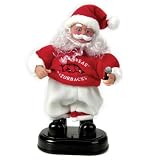 Arkansas Razorbacks Animated Rock and Roll Santa