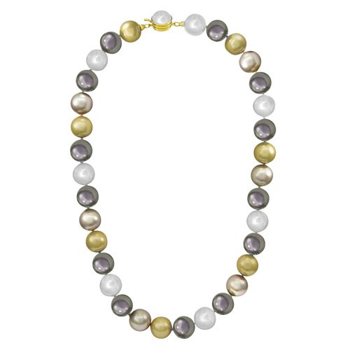 Majorica Jewelry 18 Multi-Colored Strand Necklace