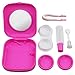 TOOGOO(R) Pink Mini Contact Lens Travel Kit Case - Pocket Size